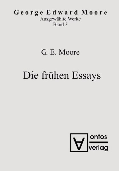 Produktbild: Die fr&uuml;hen Essays