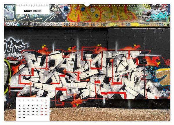 Produktbild: Hamburg Graffiti (Wandkalender 2026 DIN A2 quer), CALVENDO Monatskalender