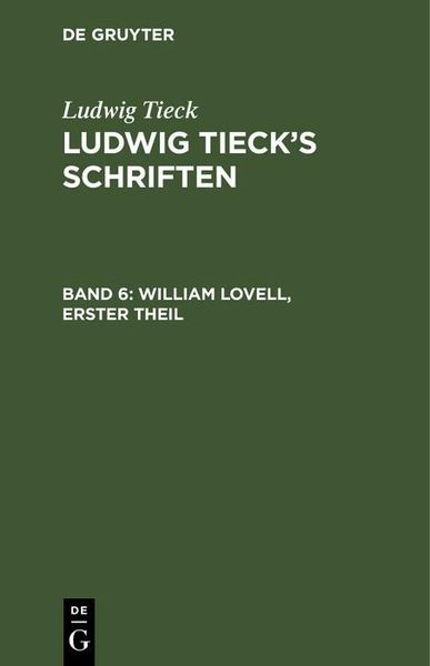 Produktbild: William Lovell, Erster Theil