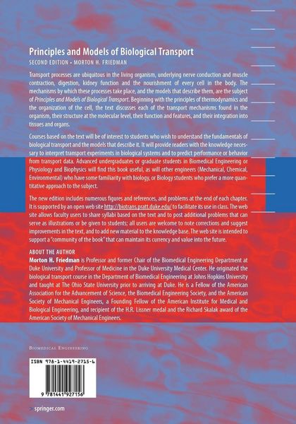 Produktbild: Principles and Models of Biological Transport