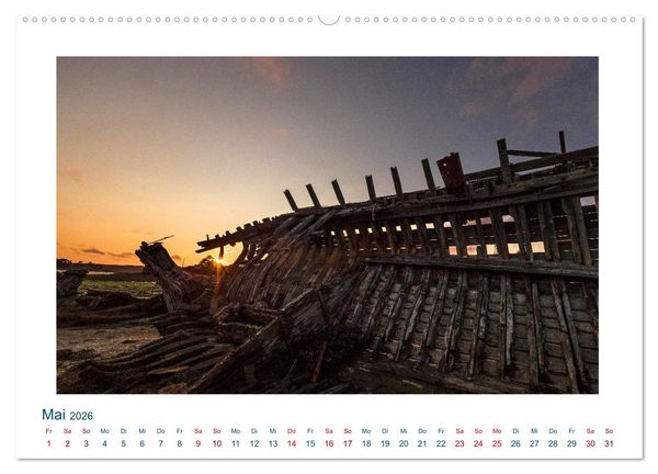Produktbild: Faszination Schiffsfriedhof (hochwertiger Premium Wandkalender 2026 DIN A2 quer), Kunstdruck in Hochglanz