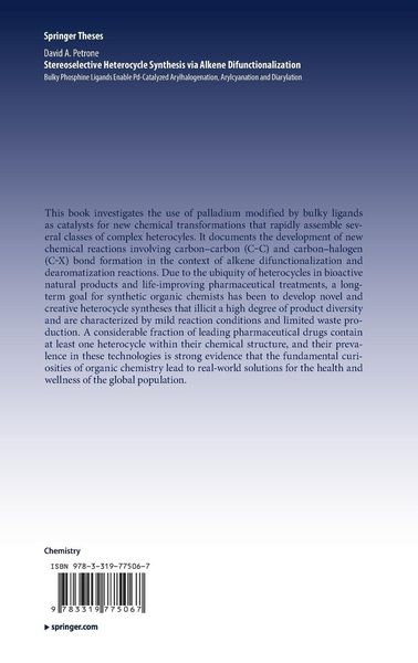 Produktbild: Stereoselective Heterocycle Synthesis via Alkene Difunctionalization