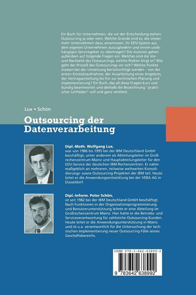 Produktbild: Outsourcing der Datenverarbeitung