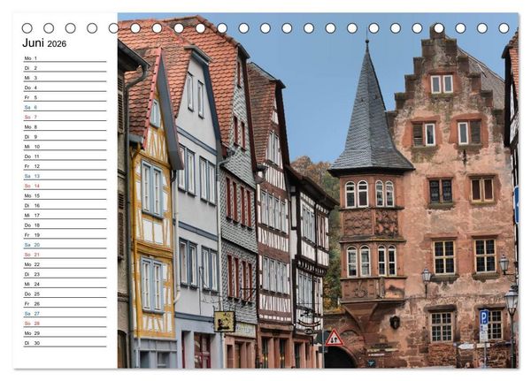 Produktbild: Herrliches Hessen - B&uuml;dingen (Tischkalender 2026 DIN A5 quer), CALVENDO Monatskalender