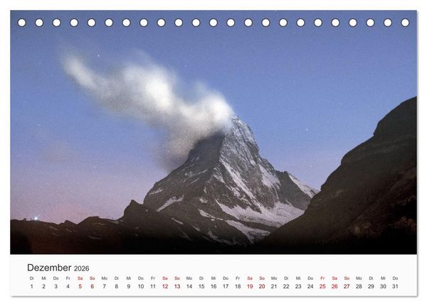 Produktbild: Matterhorn - Wahrzeichen der Schweiz (Tischkalender 2026 DIN A5 quer), CALVENDO Monatskalender