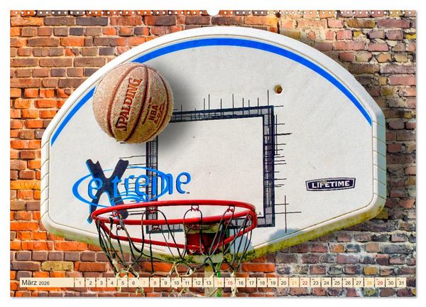 Produktbild: Basketball - so cool (Wandkalender 2026 DIN A2 quer), CALVENDO Monatskalender
