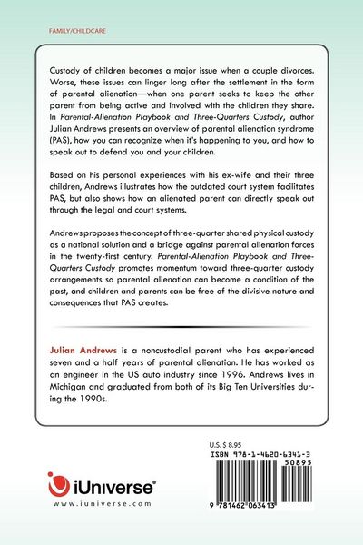 Produktbild: Parental-Alienation Playbook and Three-Quarters Custody