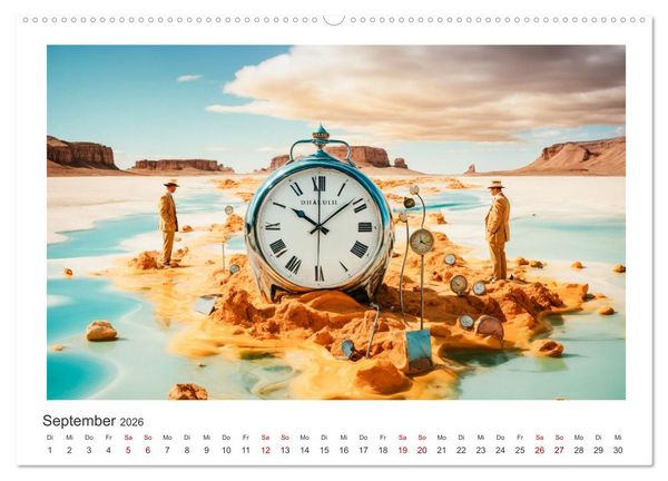 Produktbild: Zeit ist abstrakt (Wandkalender 2026 DIN A2 quer), CALVENDO Monatskalender