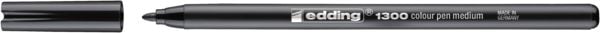 Produktbild: edding 1300 Fasermaler medium schwarz