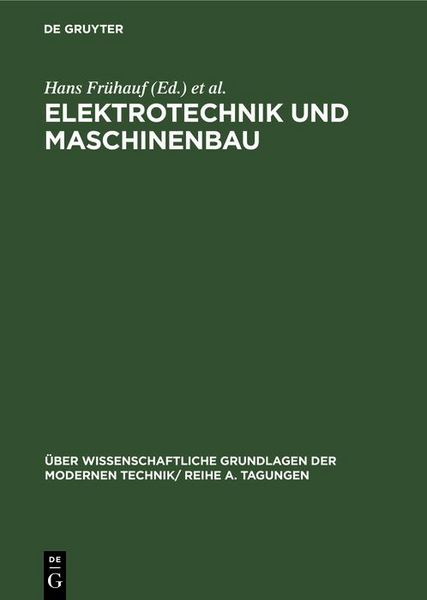 Produktbild: Elektrotechnik und Maschinenbau