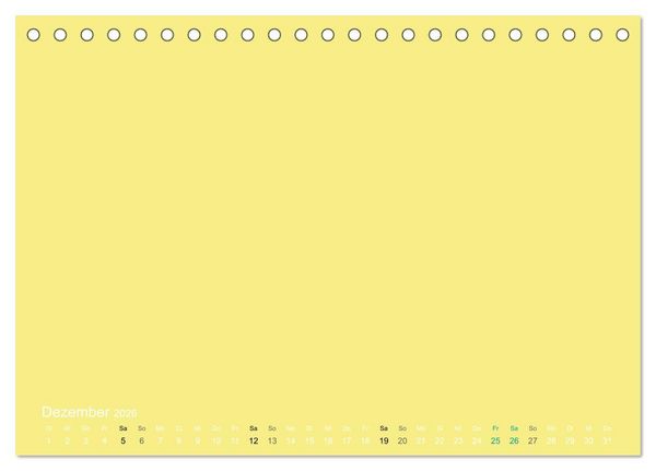 Produktbild: Bastelkalender - Gelb (Tischkalender 2026 DIN A5 quer), CALVENDO Monatskalender