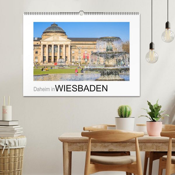 Produktbild: Daheim in Wiesbaden (Wandkalender 2026 DIN A2 quer), CALVENDO Monatskalender