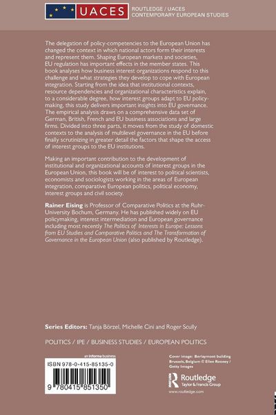 Produktbild: The Political Economy of State-Business Relations in Europe