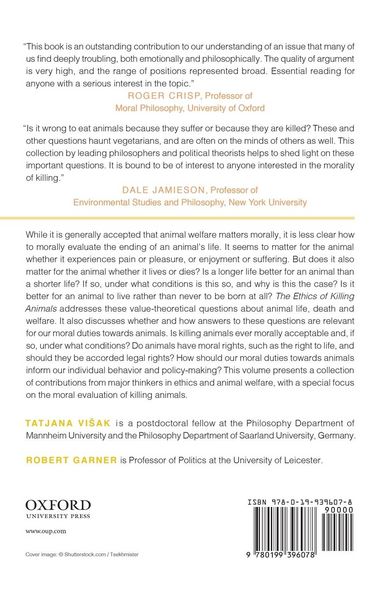 Produktbild: The Ethics of Killing Animals