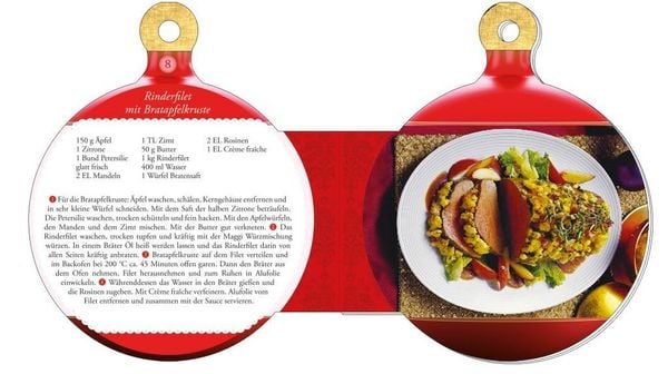 Produktbild: Weihnachtskugelbuch "Frohe Weihnachten"