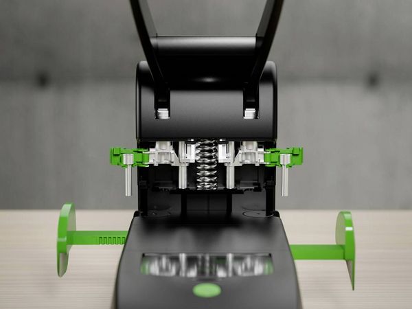 Produktbild: Novus Office 025-0651 Blocklocher 60-B2200RENEW Schwarz/Gr&uuml;n max. Einstellformat: DIN A4 200 Bl. (80 g/m&sup2;)
