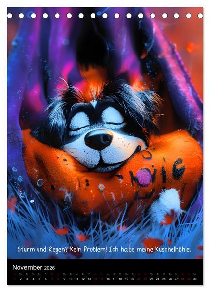 Produktbild: Good morning dog (Tischkalender 2026 DIN A5 hoch), CALVENDO Monatskalender