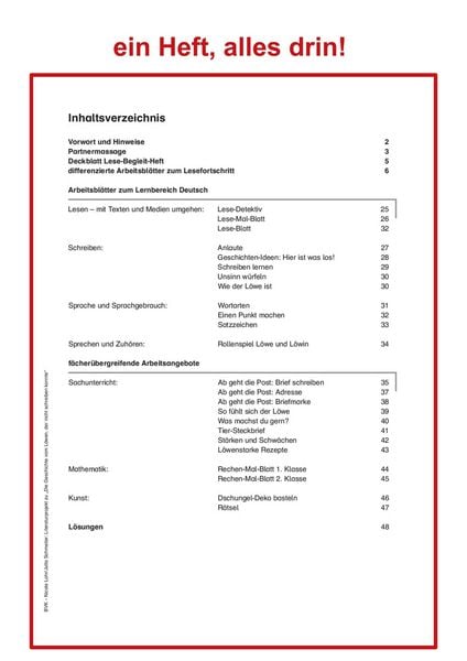 Produktbild: Literaturprojekt zu Die Geschichte vom L&ouml;wen, der nicht schreiben konnte