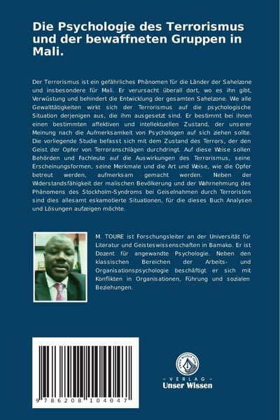 Produktbild: Die Psychologie des Terrorismus und der bewaffneten Gruppen in Mali.