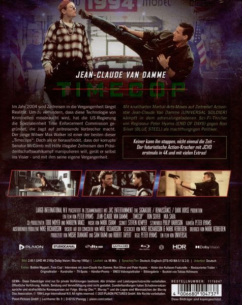 Produktbild: Timecop - Mediabook - Cover A (4K Ultra HD) (+ Blu-ray)