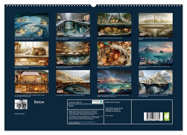 Produktbild: Below (hochwertiger Premium Wandkalender 2027 DIN A2 quer), Kunstdruck in Hochglanz
