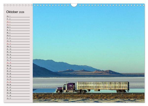 Produktbild: US-Trucks. Faszination Langhauber (Wandkalender 2026 DIN A3 quer), CALVENDO Monatskalender