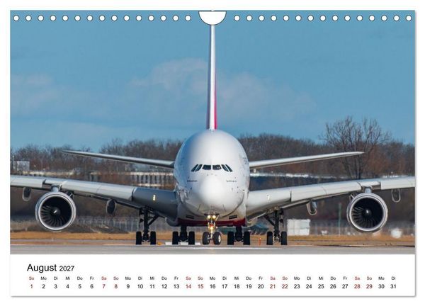 Produktbild: Airbus A380 - K&ouml;nig der L&uuml;fte (Wandkalender 2027 DIN A4 quer), CALVENDO Monatskalender