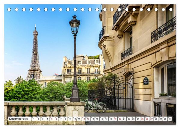 Produktbild: PARIS Franz&ouml;sisches Flair und Historie (Tischkalender 2026 DIN A5 quer), CALVENDO Monatskalender