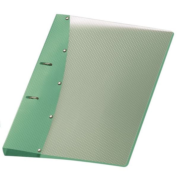 VELOFLEX Ringordner 2 Ringe Diamond türkis DIN A4 Rückenbreite 3cm