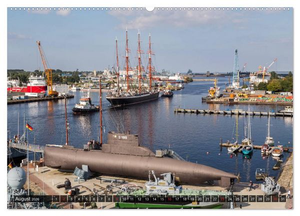 Produktbild: Wilhelmshaven maritim (Wandkalender 2026 DIN A2 quer), CALVENDO Monatskalender