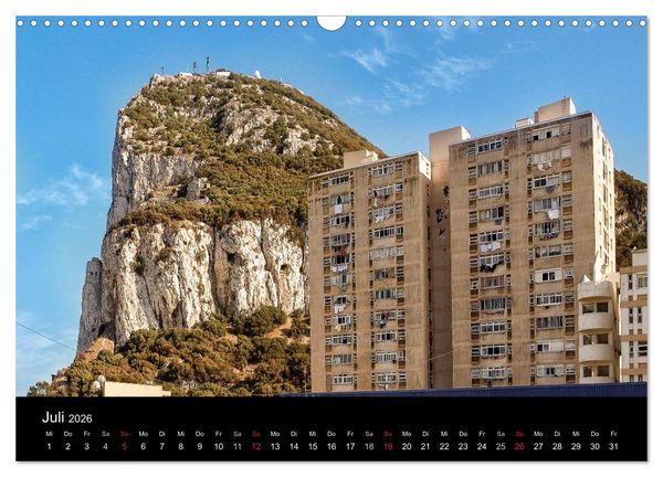 Produktbild: Gibraltar - der Affenfelsen (Wandkalender 2026 DIN A3 quer), CALVENDO Monatskalender