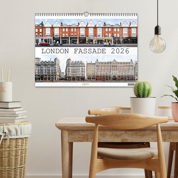 Produktbild: London Fassade 2026 (Wandkalender 2026 DIN A3 quer), CALVENDO Monatskalender