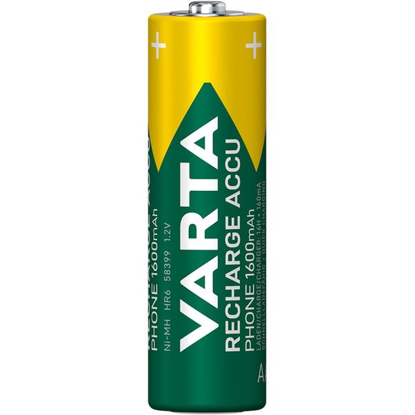 Produktbild: Varta Batterien RECHARGE ACCU Phone AA 1600mAh 2 St&uuml;ck