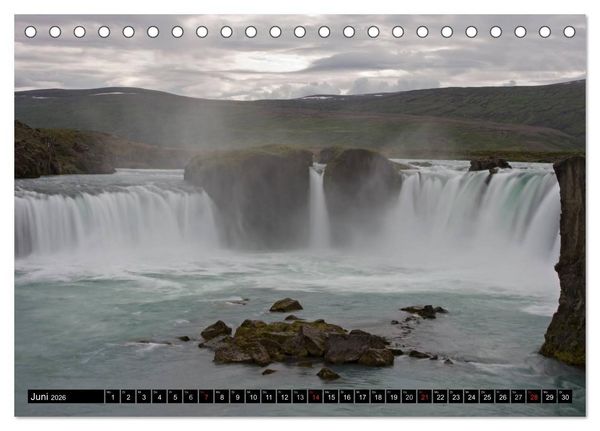 Produktbild: Wasserf&auml;lle Islands (Tischkalender 2026 DIN A5 quer), CALVENDO Monatskalender