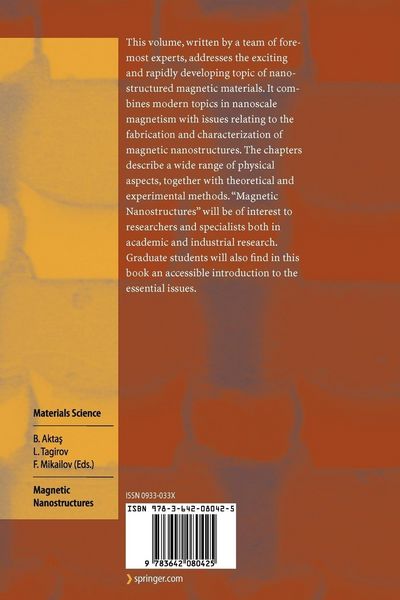 Produktbild: Magnetic Nanostructures