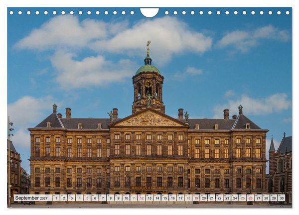 Produktbild: Ein Blick auf Amsterdam in Farbe (Wandkalender 2027 DIN A4 quer), CALVENDO Monatskalender