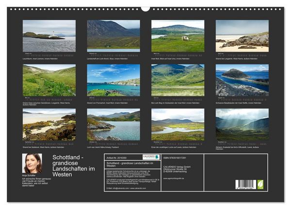 Produktbild: Schottland - grandiose Landschaften im Westen (Wandkalender 2026 DIN A2 quer), CALVENDO Monatskalender