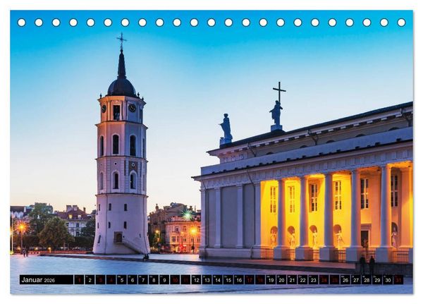 Produktbild: Entdeckungen im Baltikum (Tischkalender 2026 DIN A5 quer), CALVENDO Monatskalender