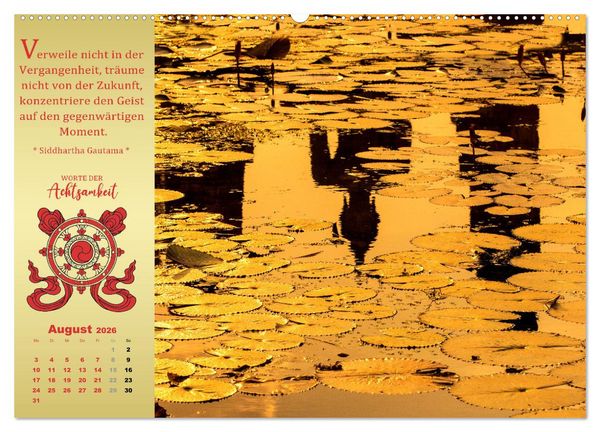 Produktbild: Wege der Achtsamkeit - In der Ruhe liegt die Kraft (hochwertiger Premium Wandkalender 2026 DIN A2 quer), Kunstdruck in Hochglanz