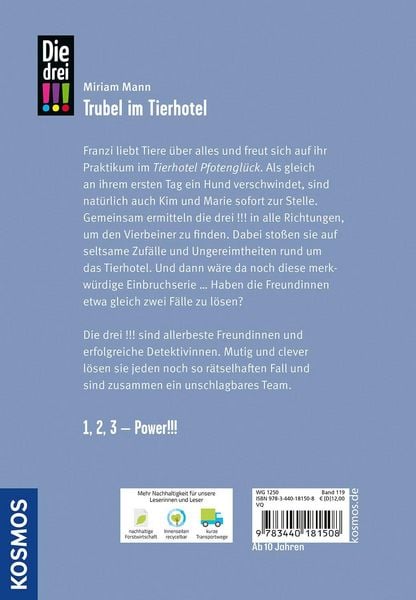 Produktbild: Die drei !!!, 119, Trubel im Tierhotel