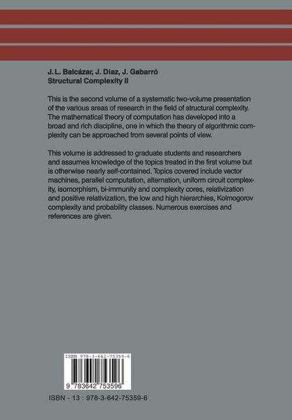 Produktbild: Structural Complexity II