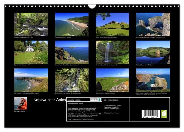 Produktbild: Naturwunder Wales (Wandkalender 2026 DIN A3 quer), CALVENDO Monatskalender