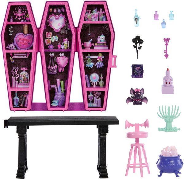 Monster High Draculaura Secret Potion Room Puppen-Spielset mit mehr als ...