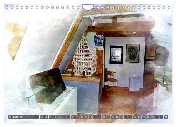 Produktbild: Erlebnis-R&auml;ume Kunst und Kultur in Hildesheim (Wandkalender 2026 DIN A4 quer), CALVENDO Monatskalender