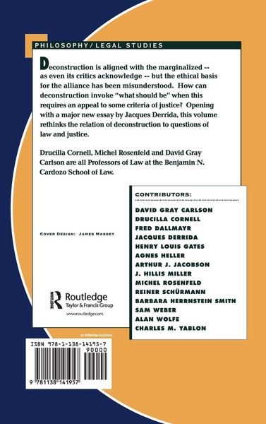 Produktbild: Deconstruction and the Possibility of Justice