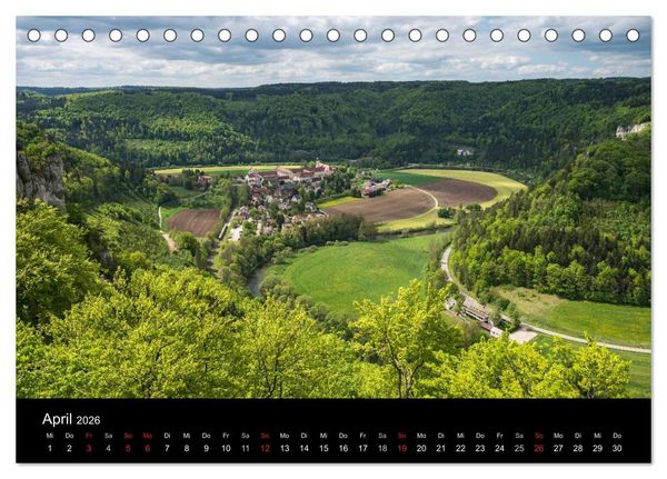 Produktbild: Das Donautal - Wanderparadies auf der Schw&auml;bischen Alb (Tischkalender 2026 DIN A5 quer), CALVENDO Monatskalender