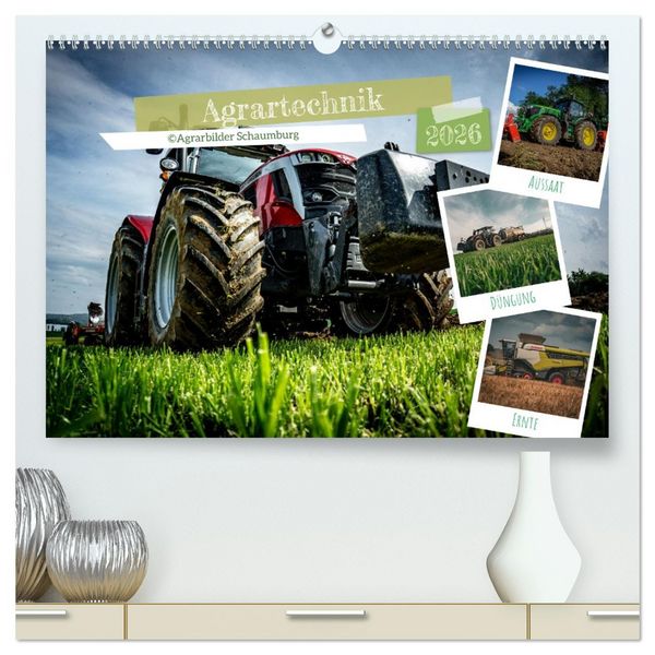 Produktbild: Agrartechnik (hochwertiger Premium Wandkalender 2026 DIN A2 quer), Kunstdruck in Hochglanz