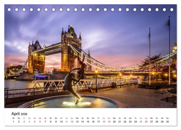 Produktbild: Europa im sch&ouml;nsten Licht (Tischkalender 2026 DIN A5 quer), CALVENDO Monatskalender