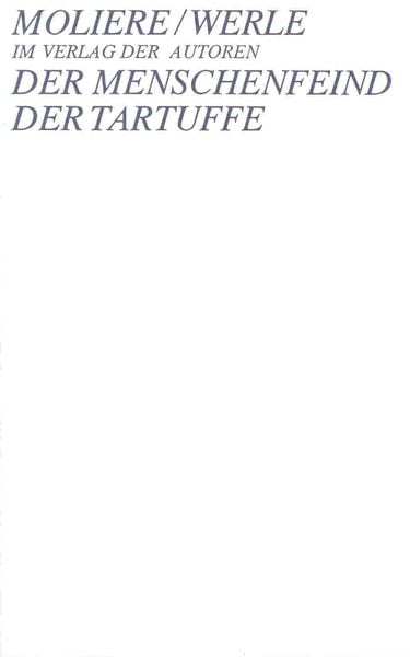 Produktbild: Der Menschenfeind /Der Tartuffe