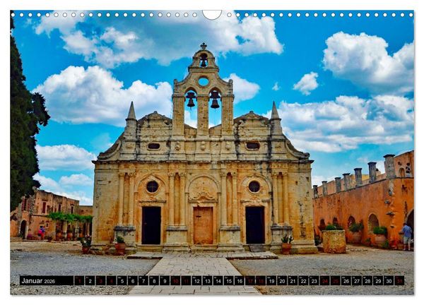 Produktbild: Kl&ouml;ster und Kirchen auf Kreta (Wandkalender 2026 DIN A3 quer), CALVENDO Monatskalender